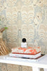 HELLO MONKEY  - PALE SAGE GREEN wallpaper