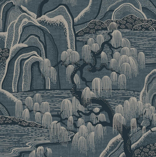 Indigo Garden wallpaper