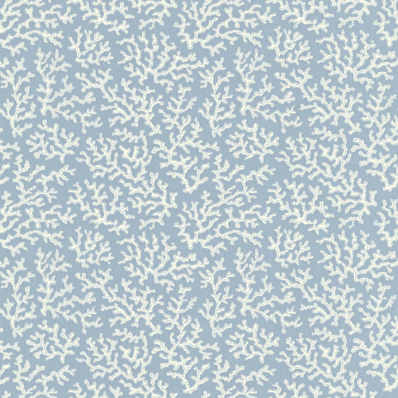 CORAL - FADED DENIM wallpaper