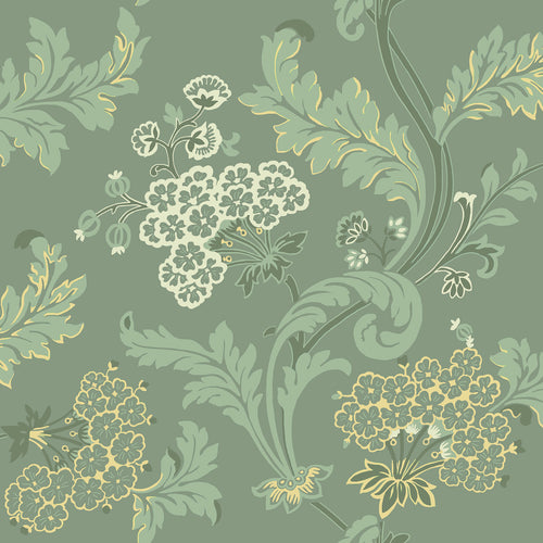 LYDIAS GÅRD - GRÖN wallpaper