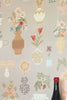 FLORAL DAIQUIRI - MISTY GRAYwallpanel