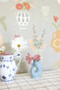 FLORAL DAIQUIRI - MORNING HAZE BLUE wallpanel