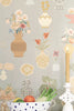 FLORAL DAIQUIRI - MORNING HAZE BLUE wallpanel