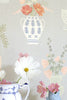 FLORAL DAIQUIRI - MORNING HAZE BLUE wallpanel