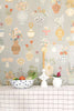 FLORAL DAIQUIRI - MORNING HAZE BLUE wallpanel