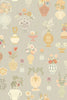 FLORAL DAIQUIRI - MORNING HAZE BLUE wallpanel