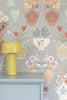 SUMMER SPRITZ - VINTAGE BLUE wallpanel
