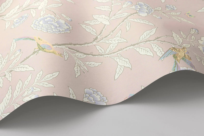 ROSEBERRY WITH BIRDS wallpaper