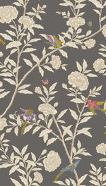 ROSEBERRY WITH BIRDS wallpaper