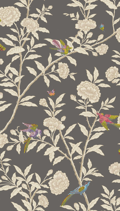 ROSEBERRY WITH BIRDS wallpaper