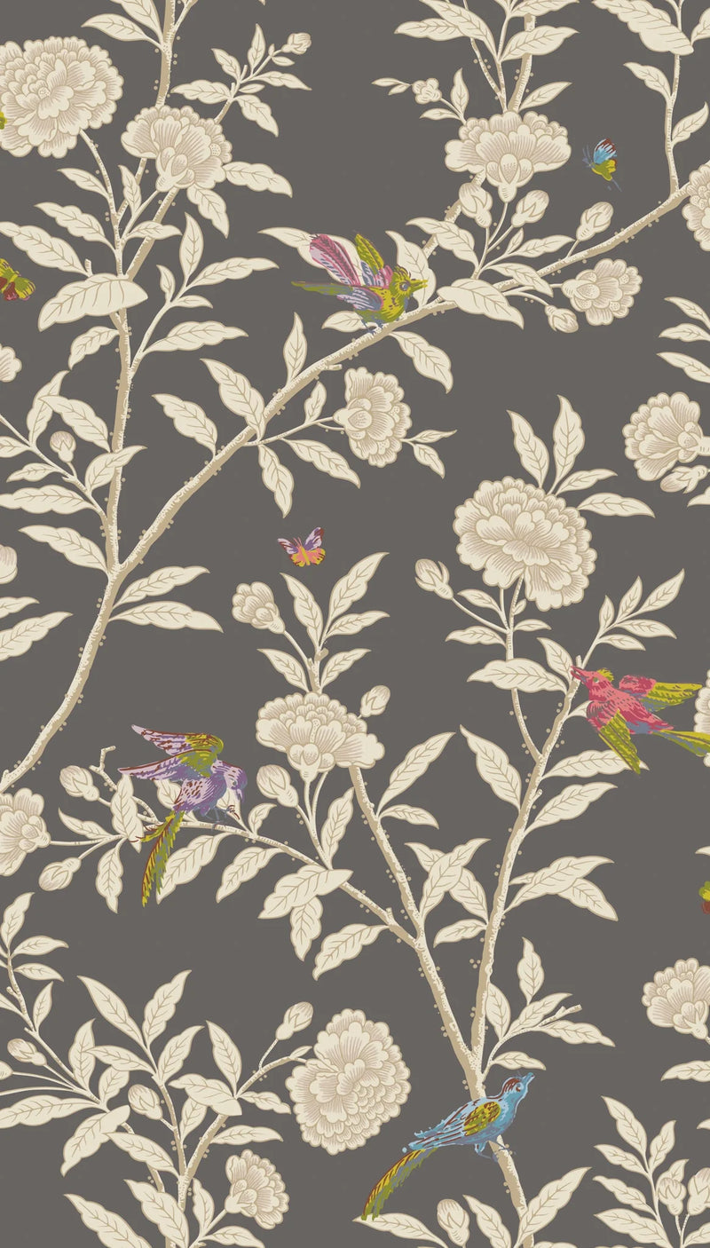 ROSEBERRY WITH BIRDS wallpaper