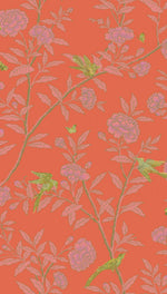ROSEBERRY WITH BIRDS wallpaper