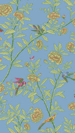 ROSEBERRY WITH BIRDS wallpaper
