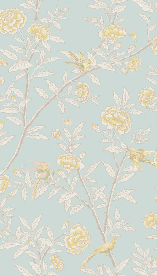 ROSEBERRY WITH BIRDS wallpaper