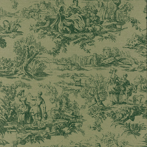 Lovers Toile Dark Brunswick Green