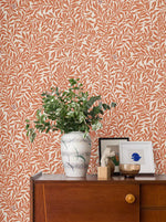 SERPENTIN - WARM TERRACOTTA wallpaper