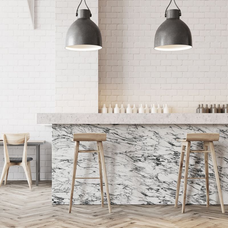 ARABESCATO MARBLE pilttapeet (Black & White)