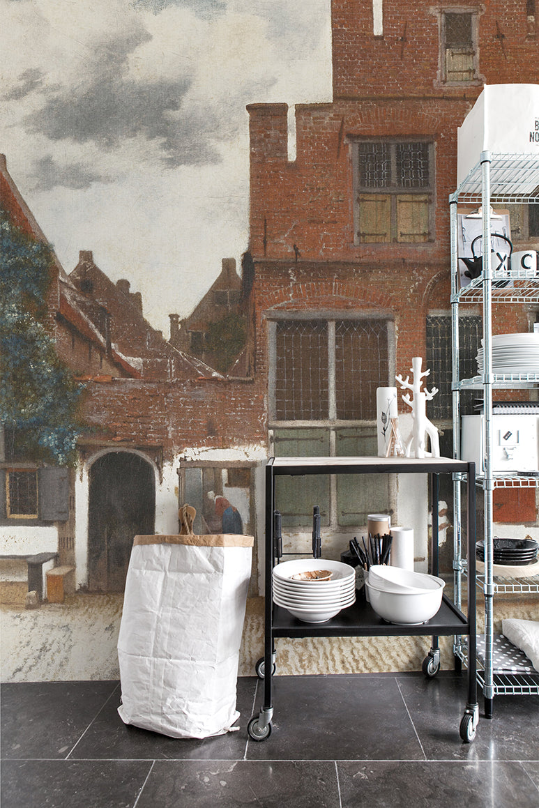 VIEW OF HOUSES IN DELFT wallpanel