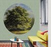 WORKING IN THE WOODS circular wallpanel