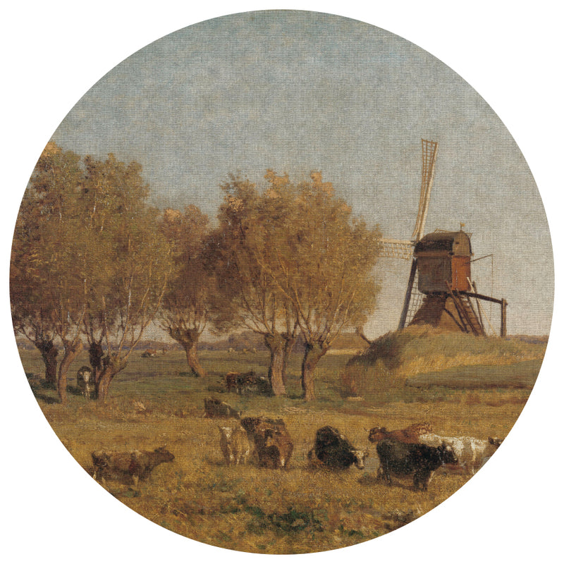 DUTCH LANDSCAPE IV circular wallpanel