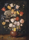 BOUQUET OF FLOWERS IN AN EARTHENWARE VASE pilttapeet