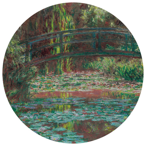 WATER LILY POND circular wallpanel