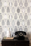 OWLS OF THE BRITISH ISLES WALLPAPER tapeet
