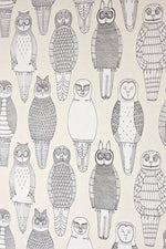 OWLS OF THE BRITISH ISLES WALLPAPER tapeet