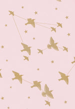 Star-ling Wallpaper - Rose-Marais & Gold