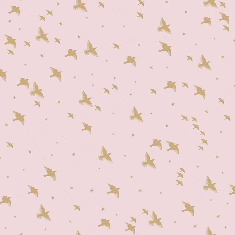 Star-ling Wallpaper - Rose-Marais & Gold