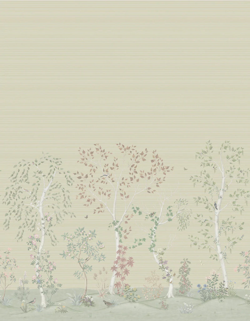 SEASONAL WOODS Grasscloth pilttapeet