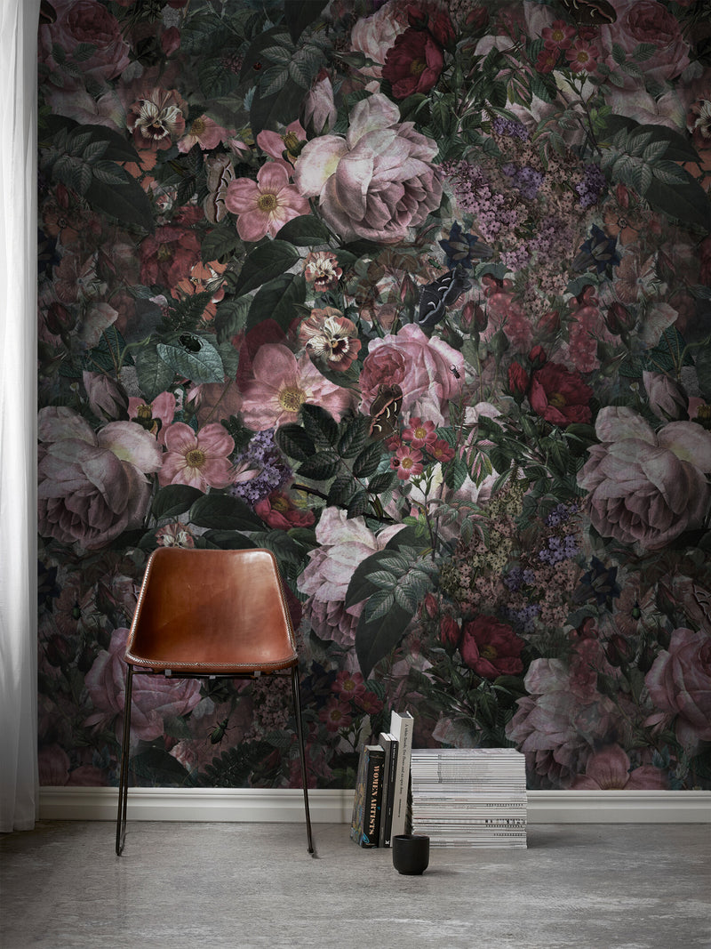 DARK FLORAL wallpanel