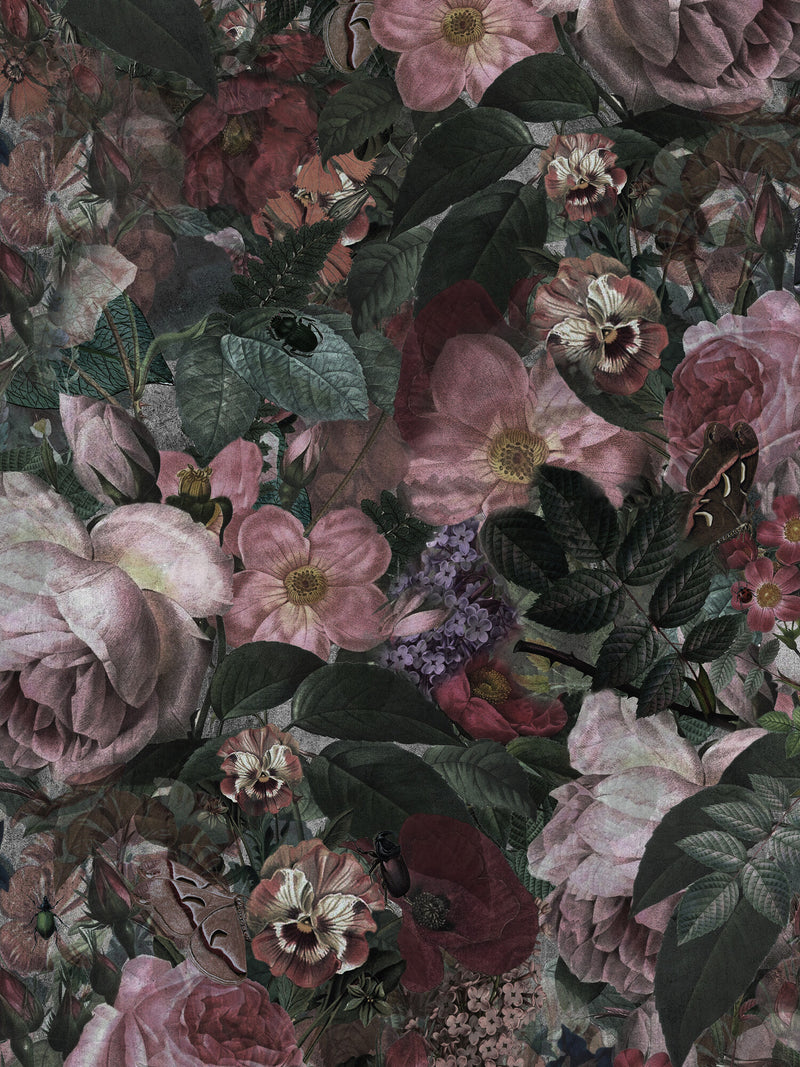 DARK FLORAL wallpanel