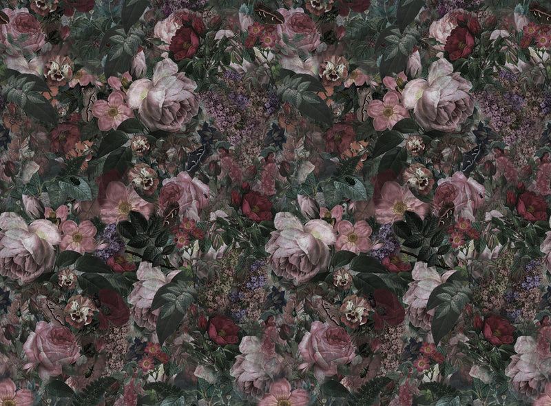 DARK FLORAL wallpanel