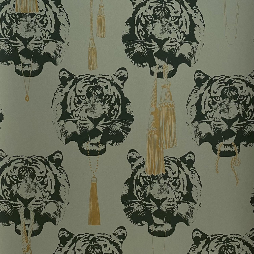 COCO TIGER | GREEN wallpaper – Tapeet.ee