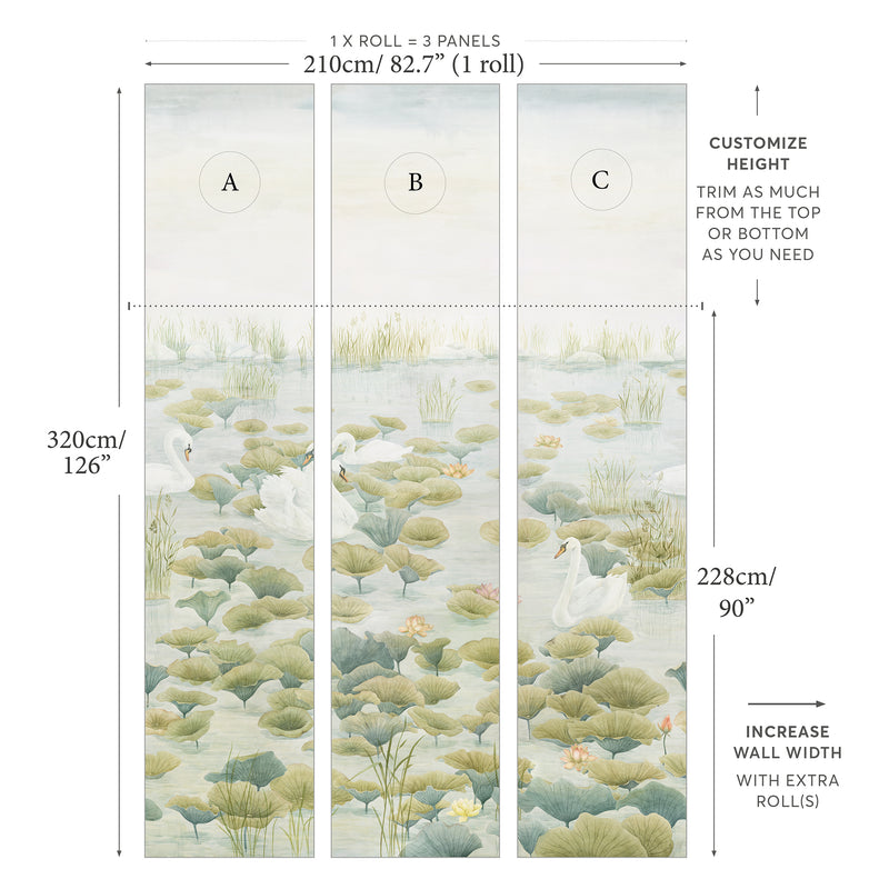 SWAN LAKE wallpanel