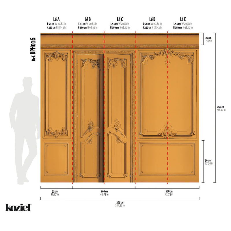 HAUSSMANN SEINASKEEM pilttapeet (Saffron yellow)