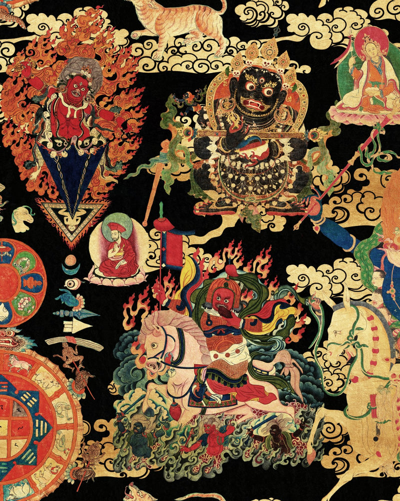 TIBETAN TAPESTRY Metallic pilttapeet